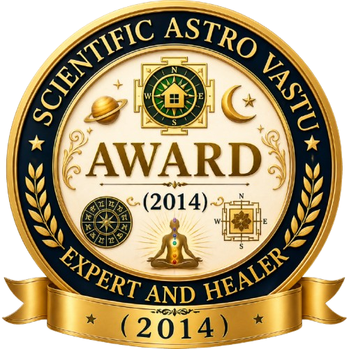 Scientific Astro Vastu Expert and Healer Award (2014)