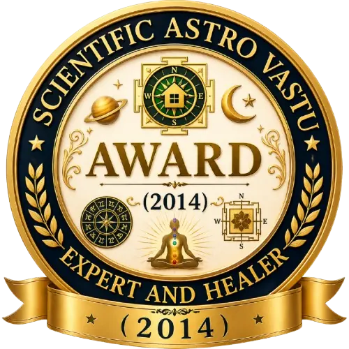 Scientific Astro Vastu Expert and Healer Award (2014)